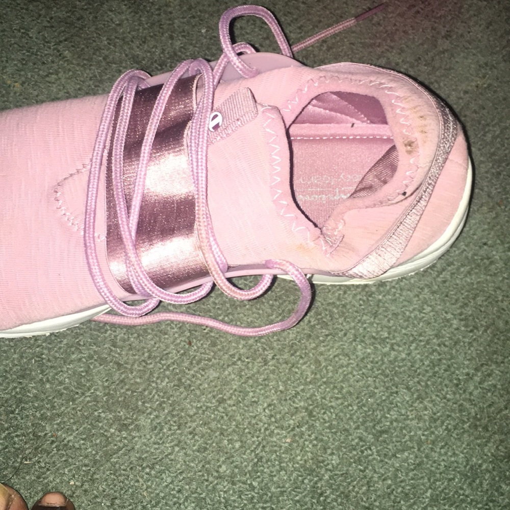 Pink champion shoes